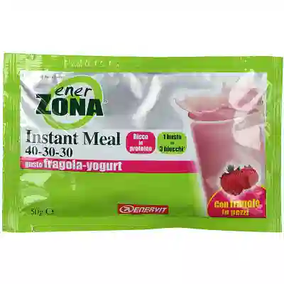 ENERZONA INSTANT MEAL FRAGOLA YOGHURT 1 BUSTA DA 50 GRAMMI
