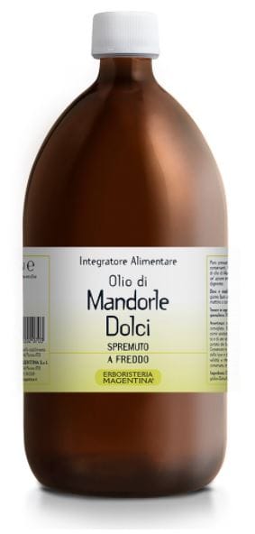 Olio vegetale di mandorle dolci spremuto a freddo, 1000ml