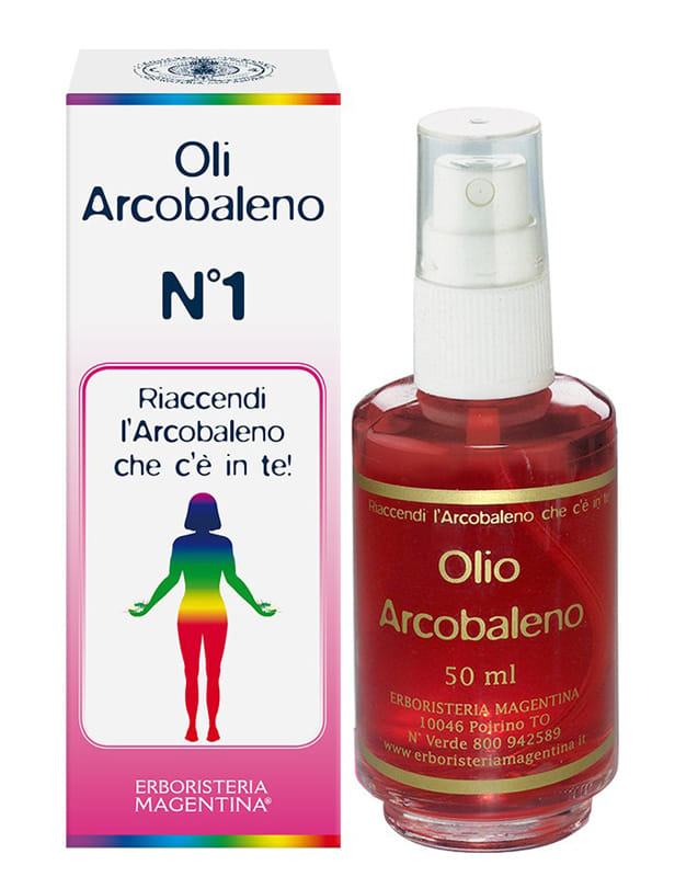 Olio da Massaggio Arcobaleno Rosso N°1, 50ml