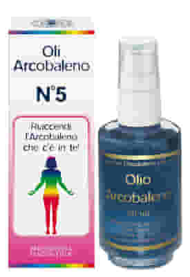 Olio da massaggio Arcobaleno N°5 Blu Pace, 50ml