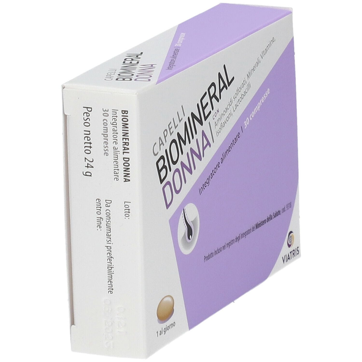 Integratore Biomineral Donna per i capelli, 30 compresse