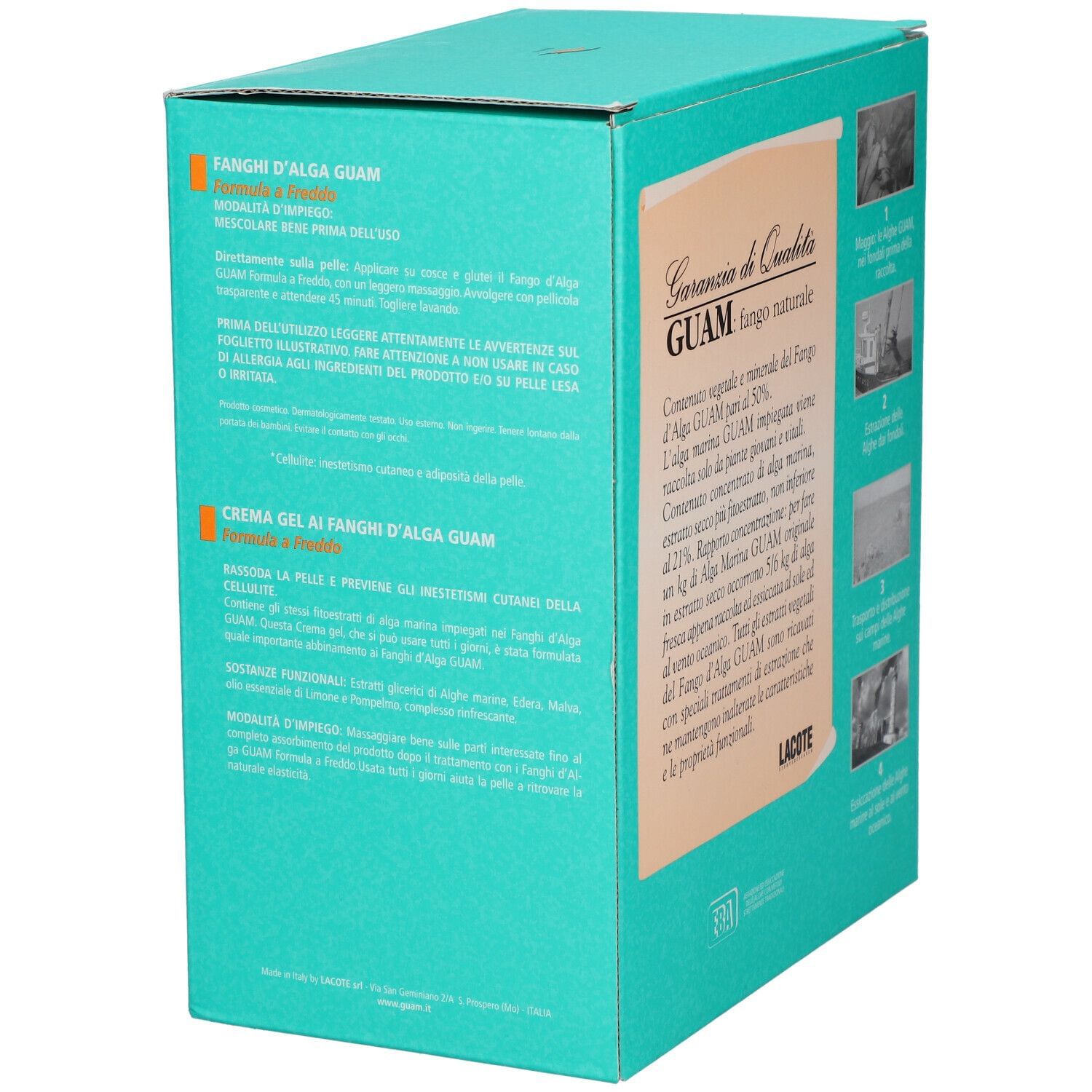 GUAM FANGHI D'ALGA CONFEZIONE CONVENIENZA FREDDA CON FANGHI D'ALGA GUAM 1 KG + CREMA GEL 250 ML FORMULA A FREDDO