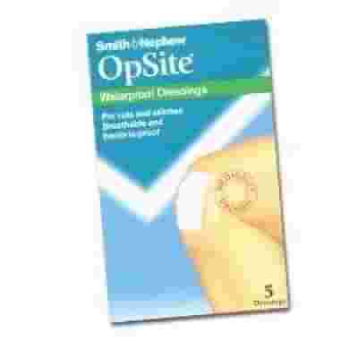 MEDICAZIONE POST OPERATORIA ADESIVA STERILE IN POLIURETANO SEMI PERMEABILE TRASPARENTE CON TAMPONE A BASSA ADERENZA OPSITE POST OP 9,5X8,5CM 5 PEZZI