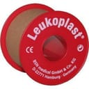 CEROTTO CHIRURGICO PERFORATO PER FISSAGGIO MEDICAZIONI IN ROCCHETTO LEUKOPLAST SUPPORTO VISCOSA COLOR PELLE MASSA ADESIVA CAUCCIU' OSSIDO DI ZINCO M5X500CM