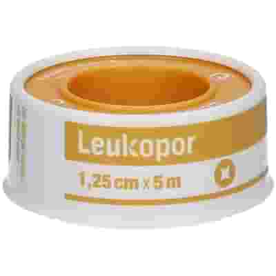 CEROTTO IN ROCCHETTO LEUKOPOR IPOALLERGENICO TESSUTO NON TESSUTO BIANCO 1,25X500 CM