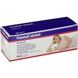 FASCIA AUTOADESIVA IPOALLERGENICA FISSAGGIO CATETERI FIXOMULL STRETCH. SUPPORTO IN POLIESTERE NON TESSUTO BIANCO, MASSA IN POLICARBONATO SENZA RESINE E GOMME NATURALI. 15X200CM