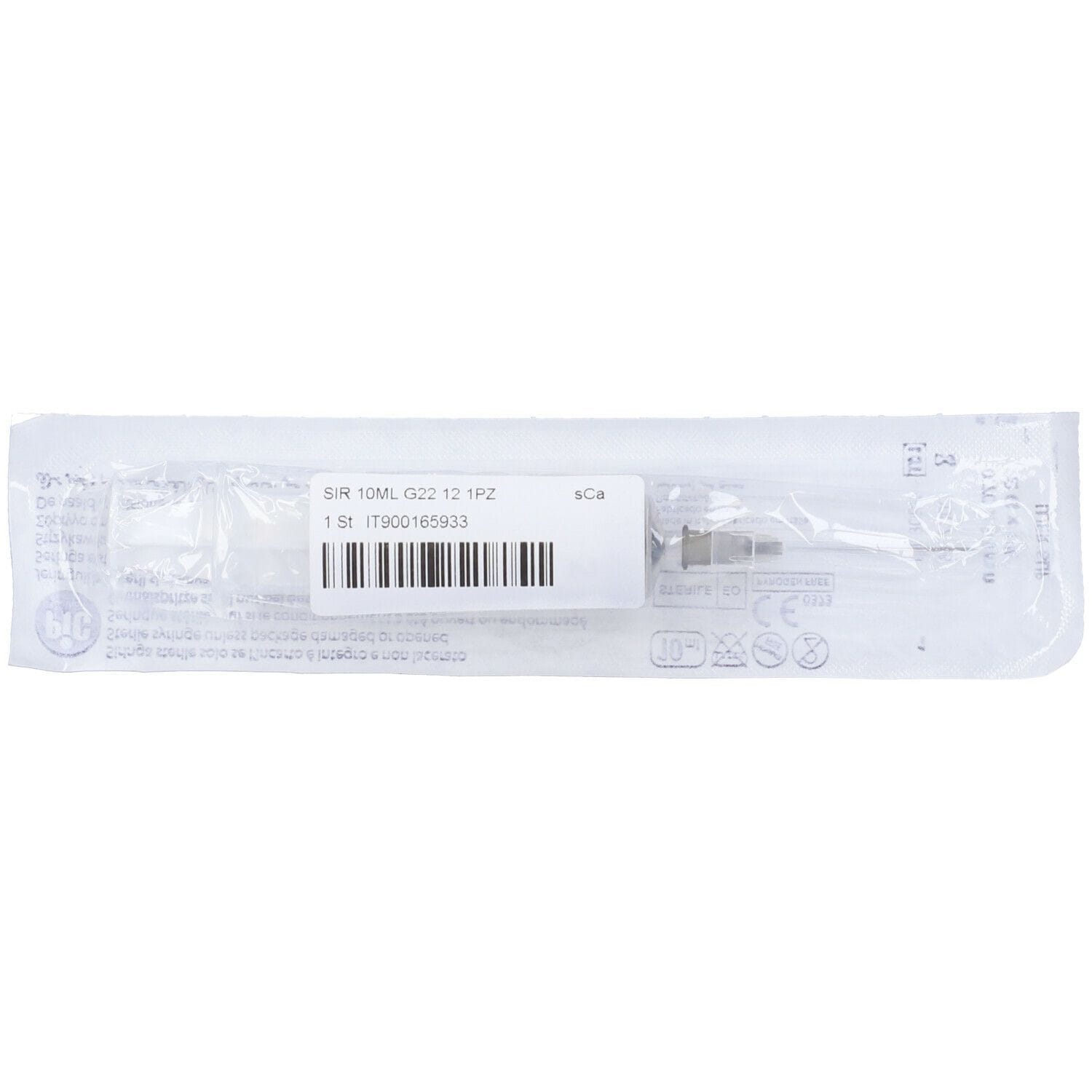 Siringa monouso sterile 10ml ago Gauge 22, cono centrale