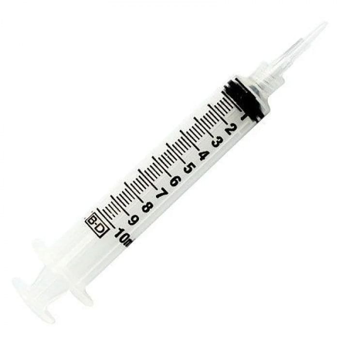 Siringa Plastica Senza Ago Sterile 10 Ml Cent