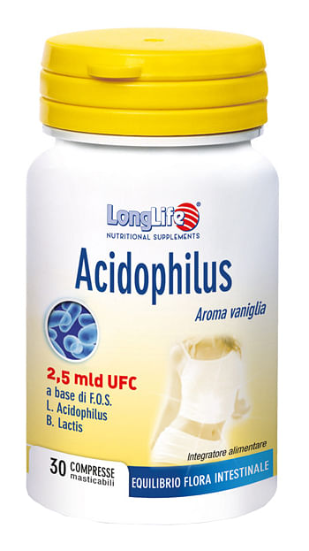 Longlife Acidophilus 30 Compresse Masticabili