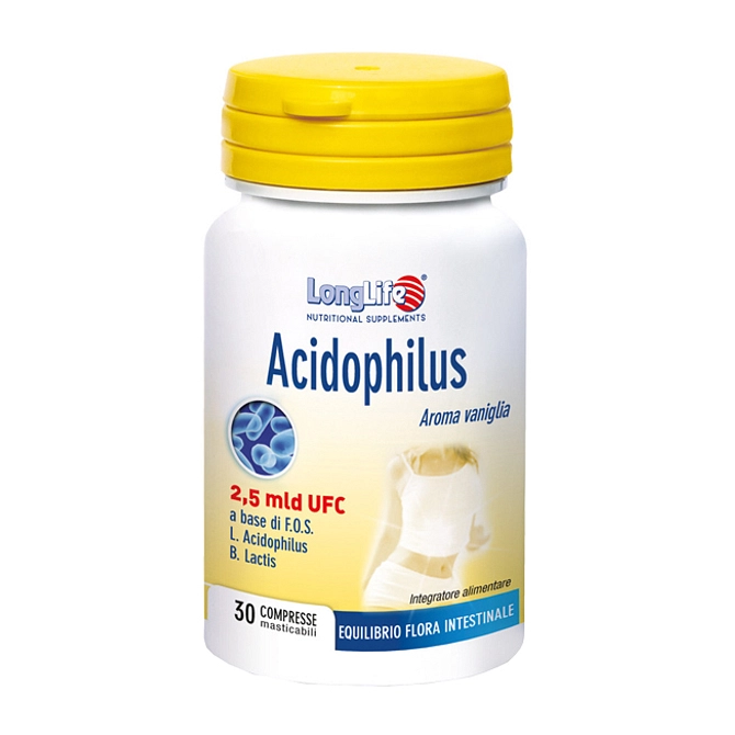 Longlife Acidophilus 30 Compresse Masticabili