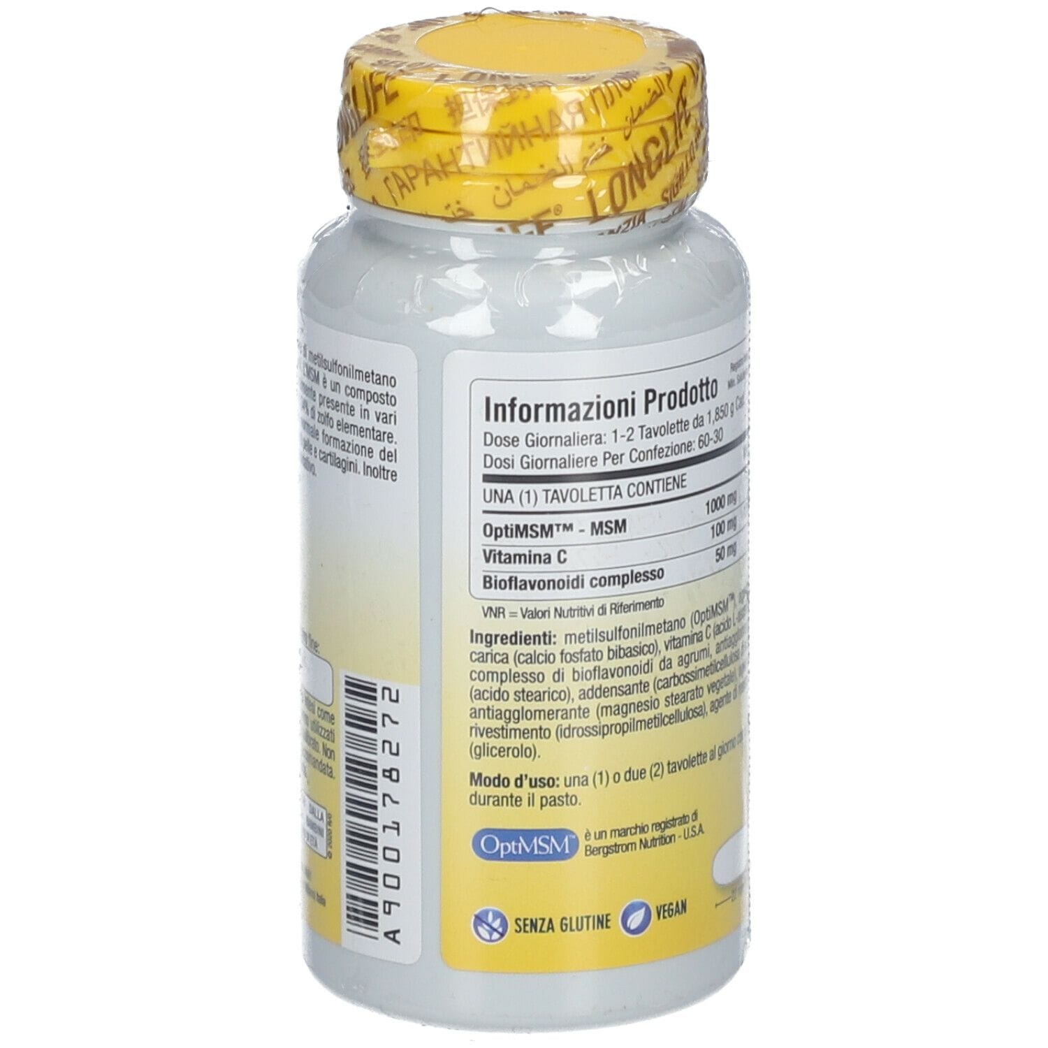 LONGLIFE MSM 1000 MG 60 TAVOLETTE