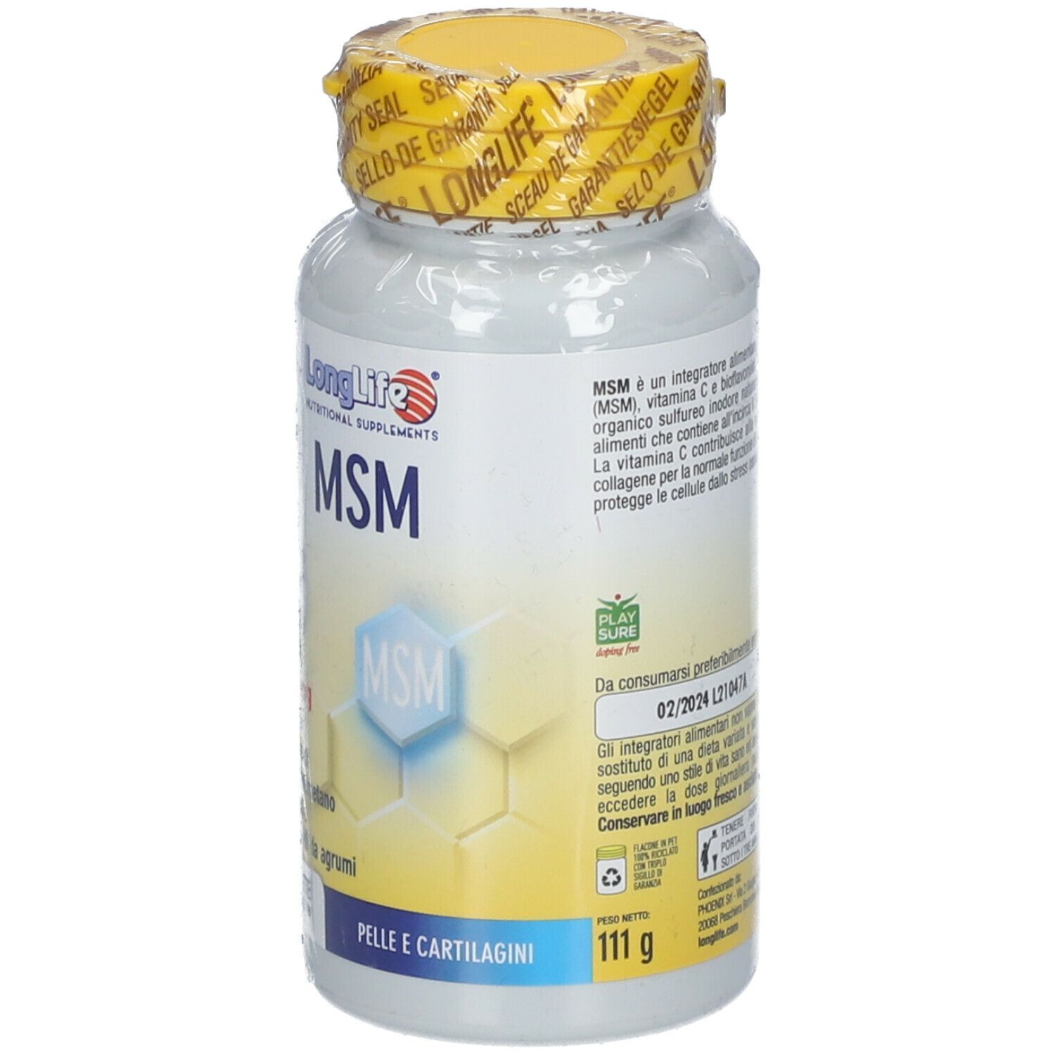 LONGLIFE MSM 1000 MG 60 TAVOLETTE