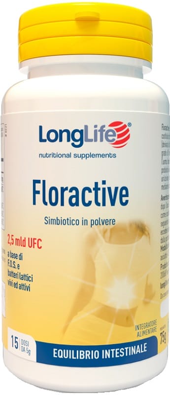 Integratore simbiotico LongLife Floractive in polvere 75g