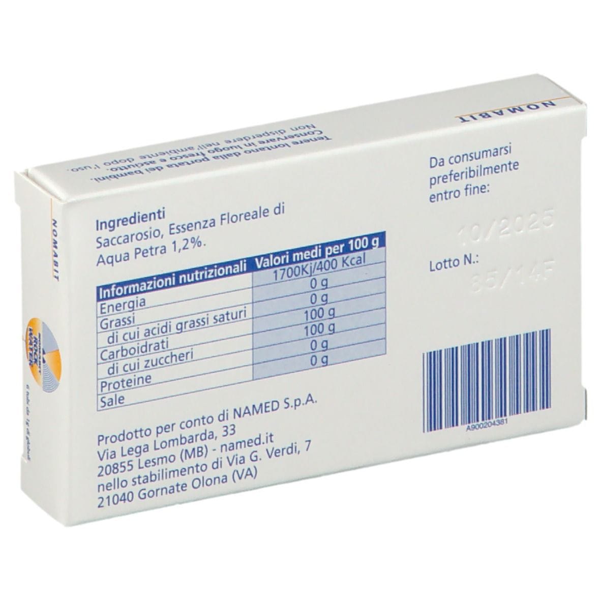 Essenza Floreale Nomabit Rock Water in Globuli, 6g