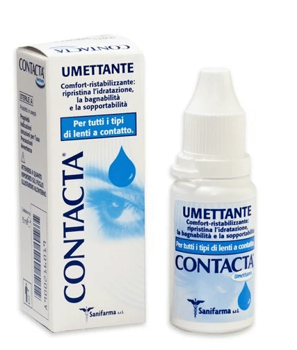 Soluzione umettante Contacta con acido ialuronico, 15ml