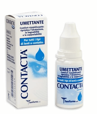 Soluzione umettante Contacta con acido ialuronico, 15ml