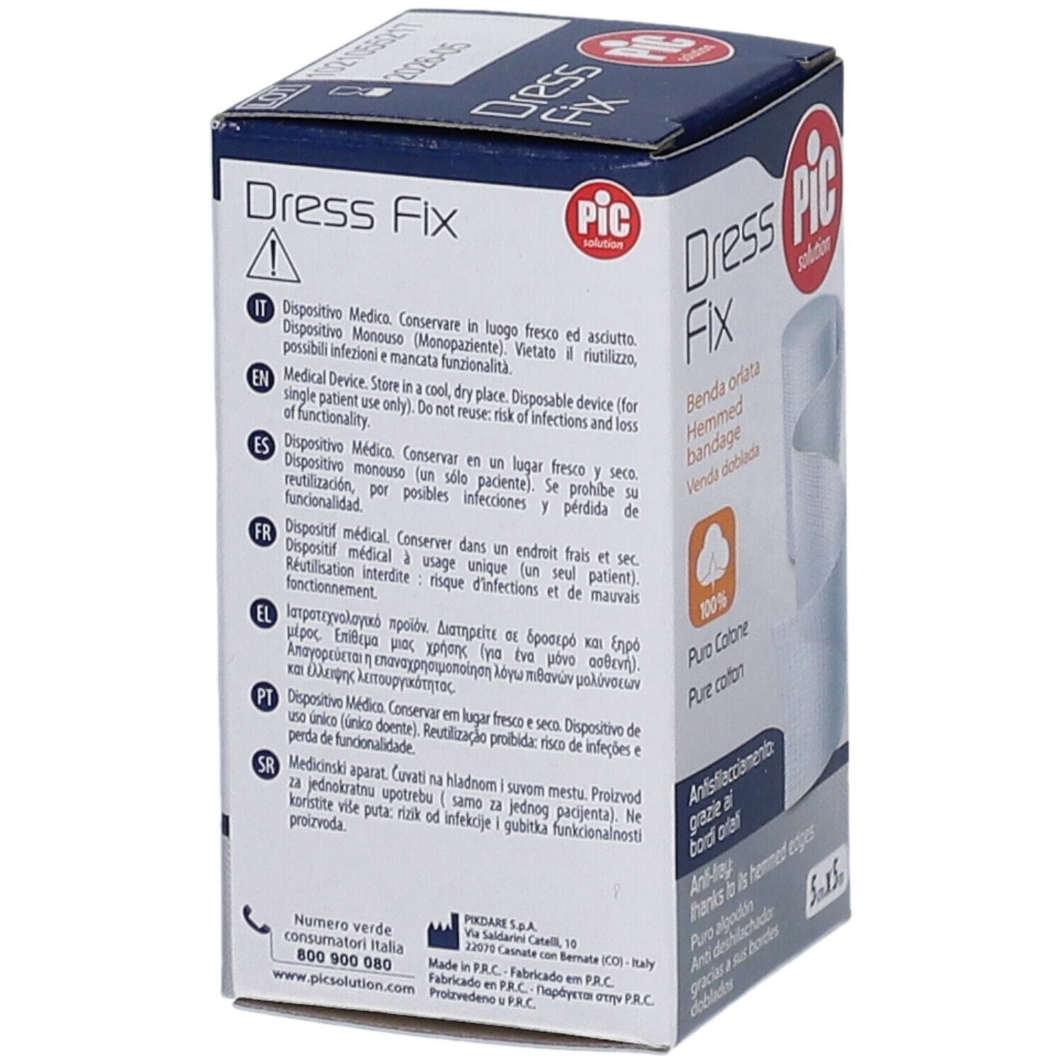 Benda Garza Idrofila Orlata PiC Dress Fix 5cm x 5m