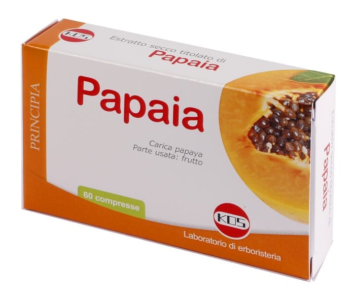 Integratore di Papaia Estratto Secco per la Digestione, 60 Compresse