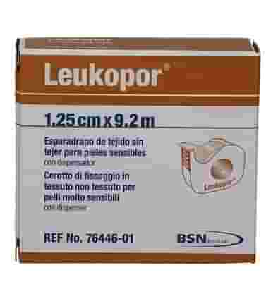 CEROTTO IN ROCCHETTO LEUKOPOR IPOALLERGENICO TESSUTO NON TESSUTO BIANCO 1,25X920 CM CON DISPENSER