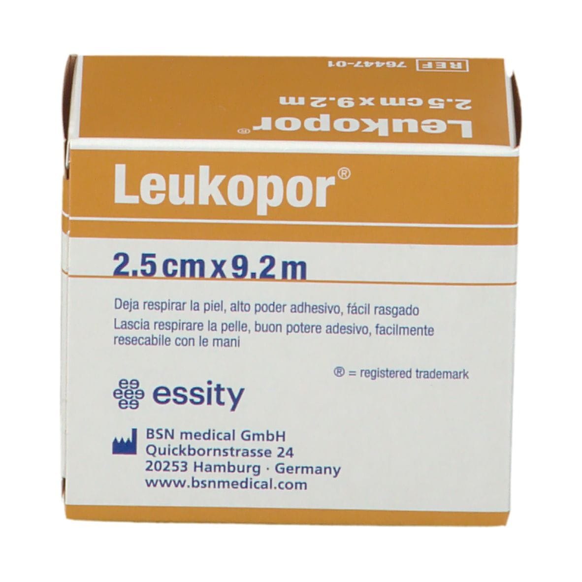 CEROTTO IN ROCCHETTO LEUKOPOR IPOALLERGENICO TESSUTO NON TESSUTO BIANCO 2,5X920 CM CON DISPENSER