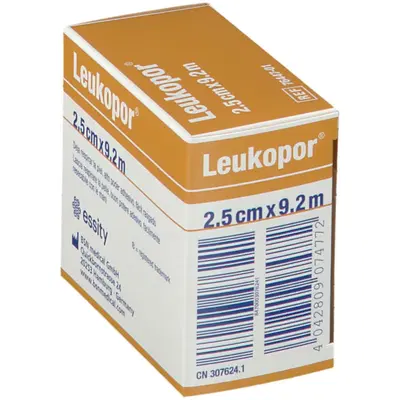 CEROTTO IN ROCCHETTO LEUKOPOR IPOALLERGENICO TESSUTO NON TESSUTO BIANCO 2,5X920 CM CON DISPENSER CEROTTO IN ROCCHETTO LEUKOPOR IPOALLERGENICO TESSUTO NON TESSUTO BIANCO 2,5X920 CM CON DISPENSER