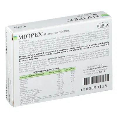 MIOPEX 20 COMPRESSE MIOPEX 20 COMPRESSE