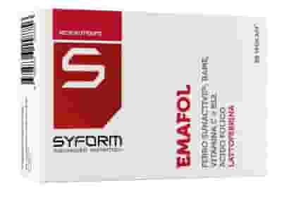 Integratore Emafol Syform con ferro e acido folico, 30 capsule