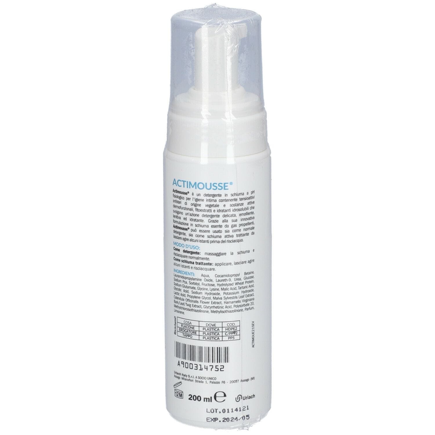 ACTIMOUSSE SCHIUMA DETERGENTE 200 ML