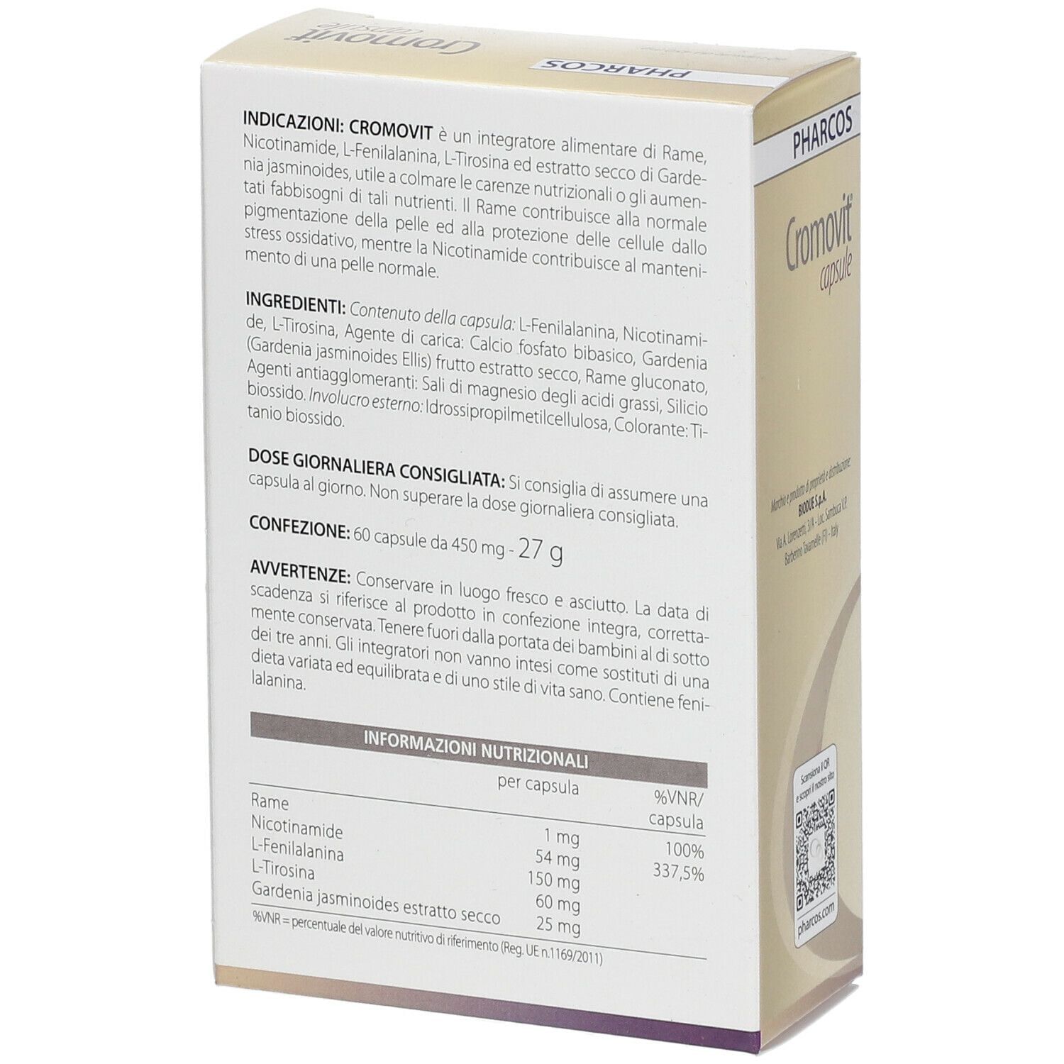 PHARCOS CROMOVIT 60 CAPSULE