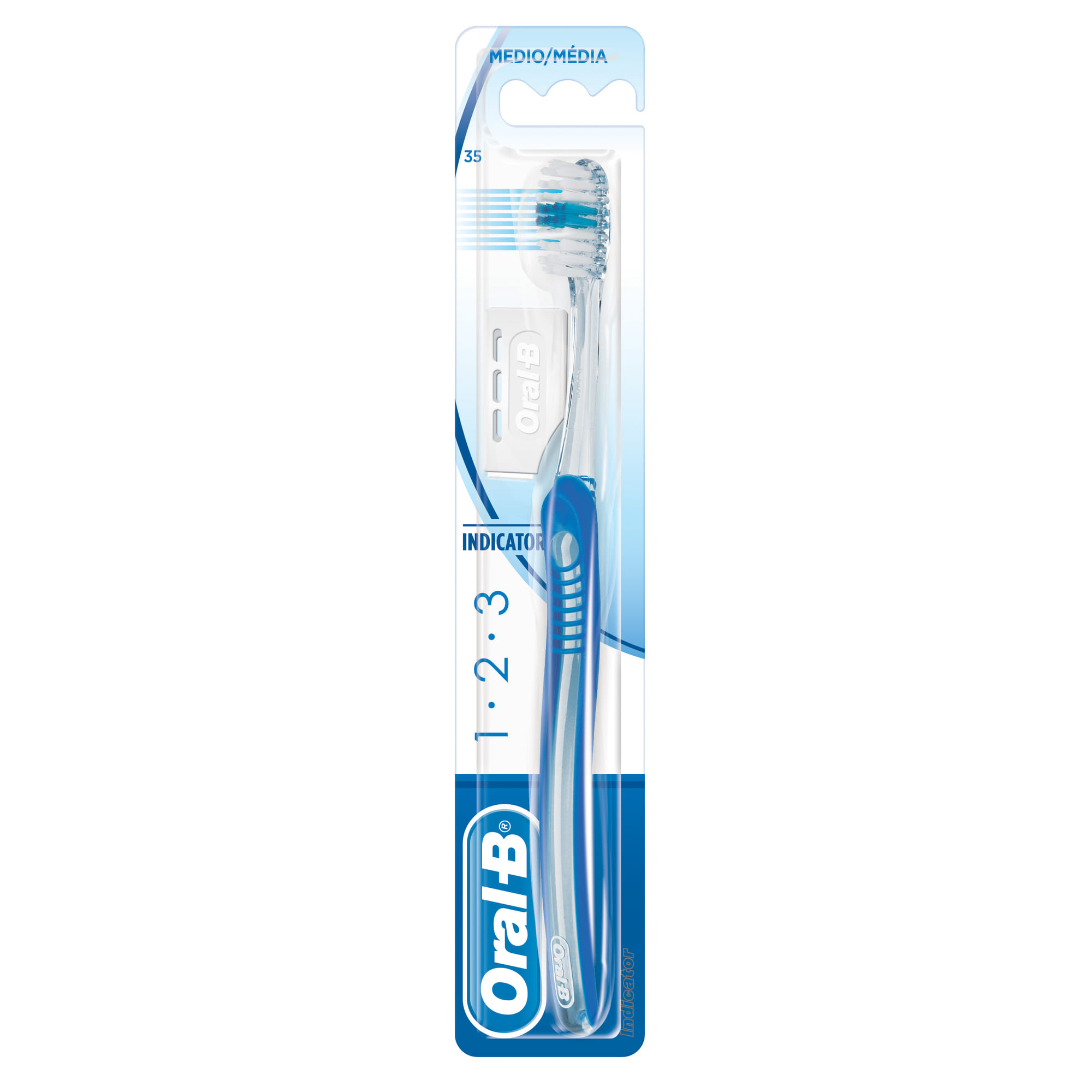 Oralb 123 Indicator Spazzolino Manuale Setole 35 Medie