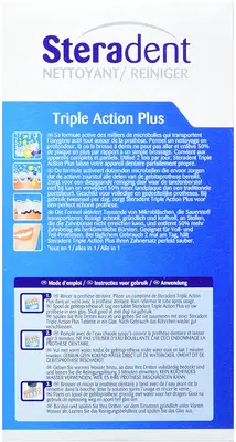 STERADENT TRIPLE ACTION PLUS 90 COMPRESSE PULENTI STERADENT TRIPLE ACTION PLUS 90 COMPRESSE PULENTI