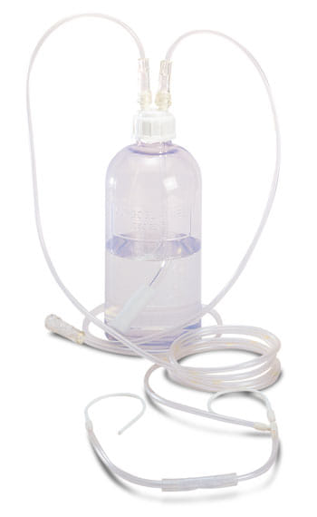 Kit completo per ossigenoterapia con gorgogliatore e occhiali