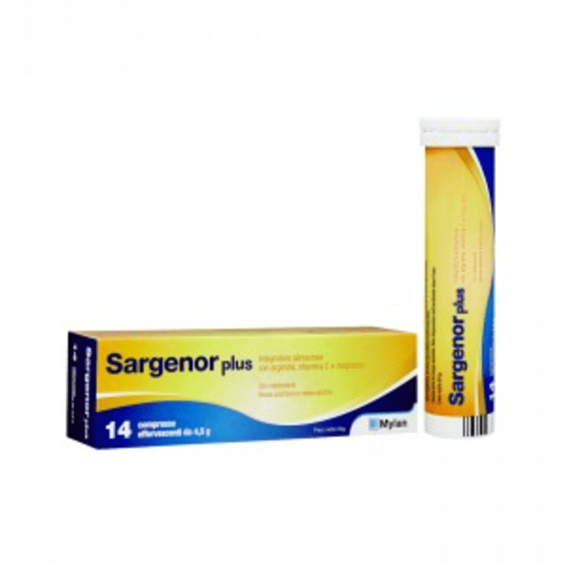 SARGENOR PLUS 14 COMPRESSE EFFERVESCENTI DA 4,5 G