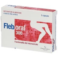 Integratore Fleboral 300 per il microcircolo, 5 capsule