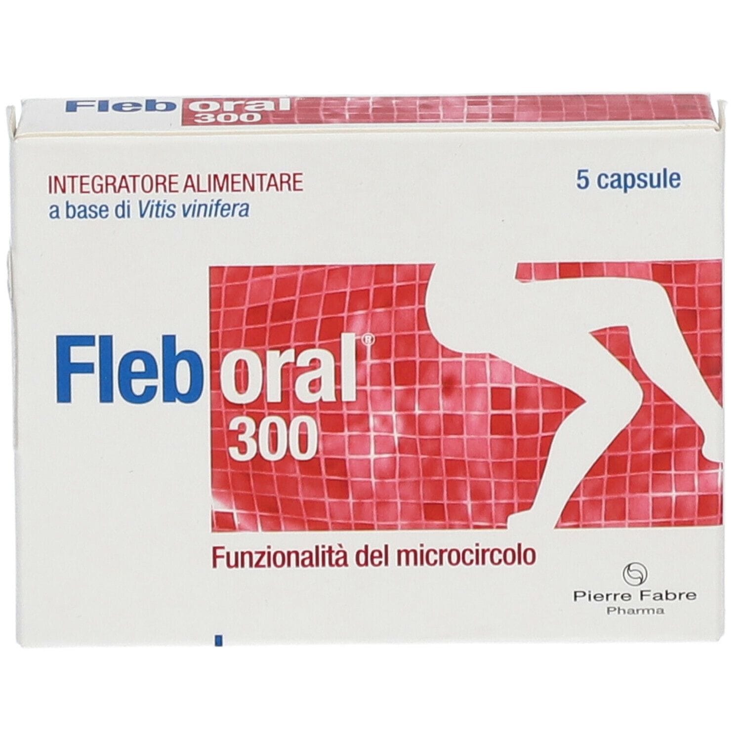 Integratore Fleboral 300 per il microcircolo, 5 capsule