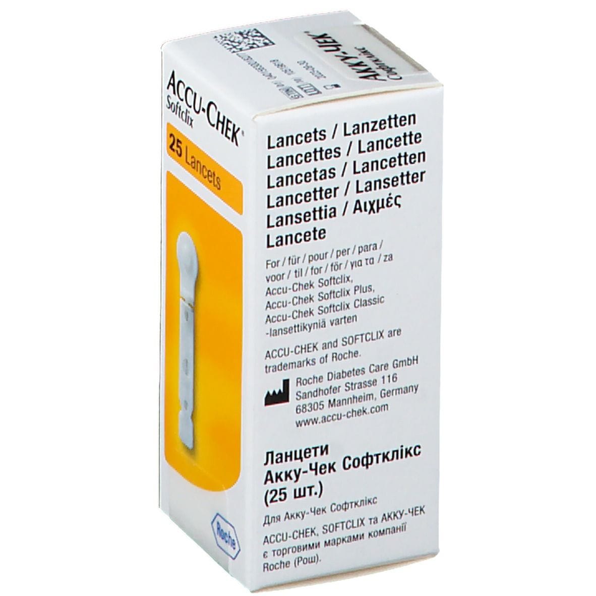 LANCETTE PUNGIDITO ACCU-CHEK SOFTCLIX 25 PEZZI