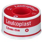 CEROTTO CHIRURGICO PER FISSAGGIO MEDICAZIONI IN ROCCHETTO LEUKOPLAST SUPPORTO VISCOSA COLOR PELLE MASSA ADESIVA CAUCCIU' OSSIDO DI ZINCO 2,5X500CM MUTUABILE
