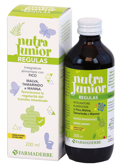 Sciroppo Nutra Junior Regulas per il transito intestinale 200ml