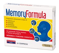 Integratore Memory Formula per concentrazione e memoria, 30 cpr