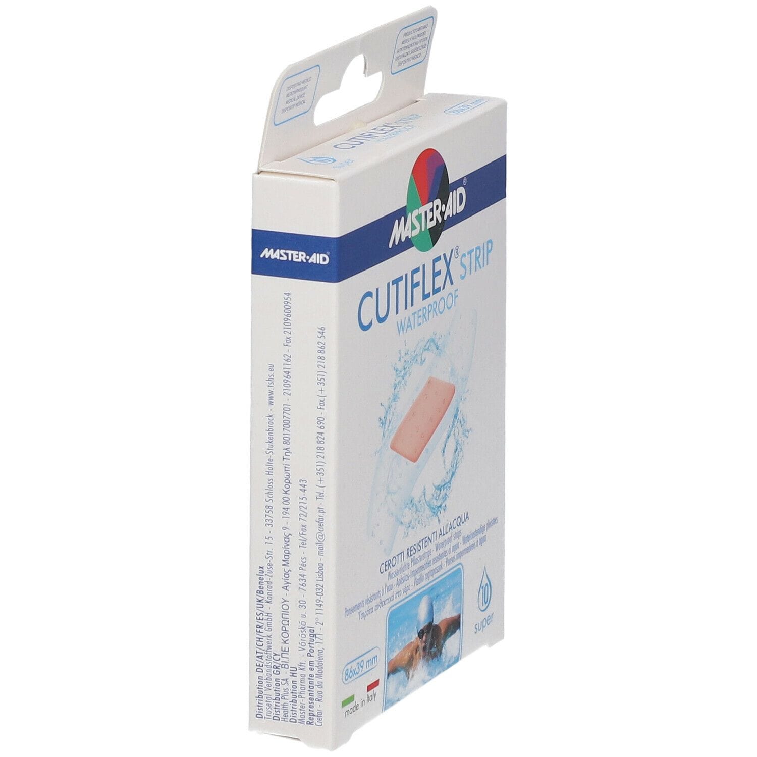 Cerotti impermeabili Master-Aid Cutiflex Strip, 10 pezzi