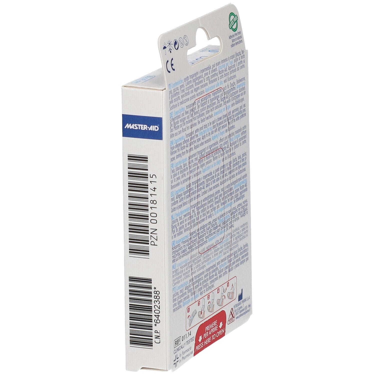 Cerotti impermeabili Master-Aid Cutiflex Strip, 10 pezzi