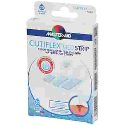 CEROTTO MASTER-AID CUTIFLEXMED STRIP TRASPARENTE IMPERMEABILE SUPPORTO IN POLIURETANO 4 FORMATI ASSORTITI 20 PEZZI