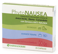 Integratore PhytoNausea con zenzero e menta, 15 capsule