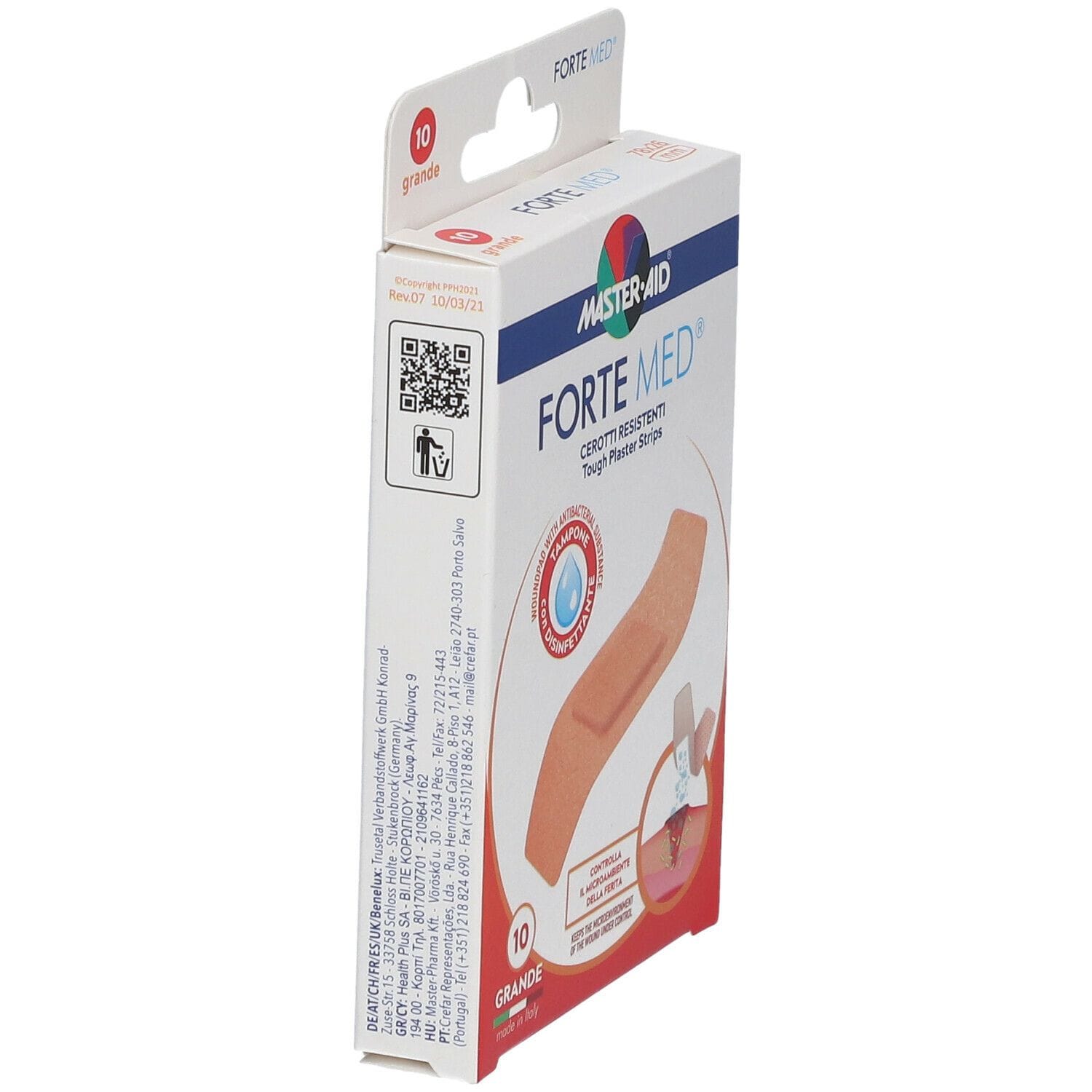 Cerotti Master Aid Forte Med grandi con clorexidina, 10 pz