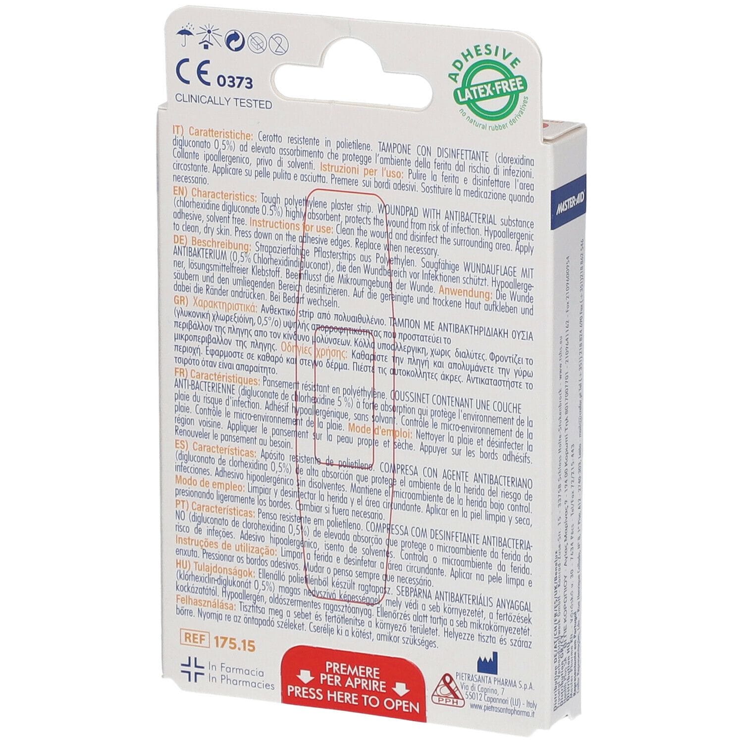 Cerotti Master-Aid Forte Med resistenti, medi 20 pezzi