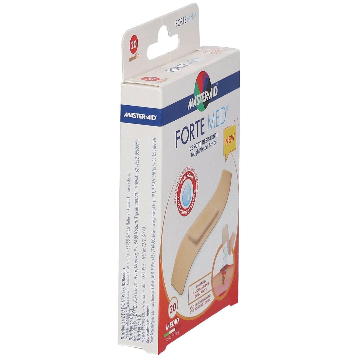 Cerotti Master-Aid Forte Med resistenti, medi 20 pezzi