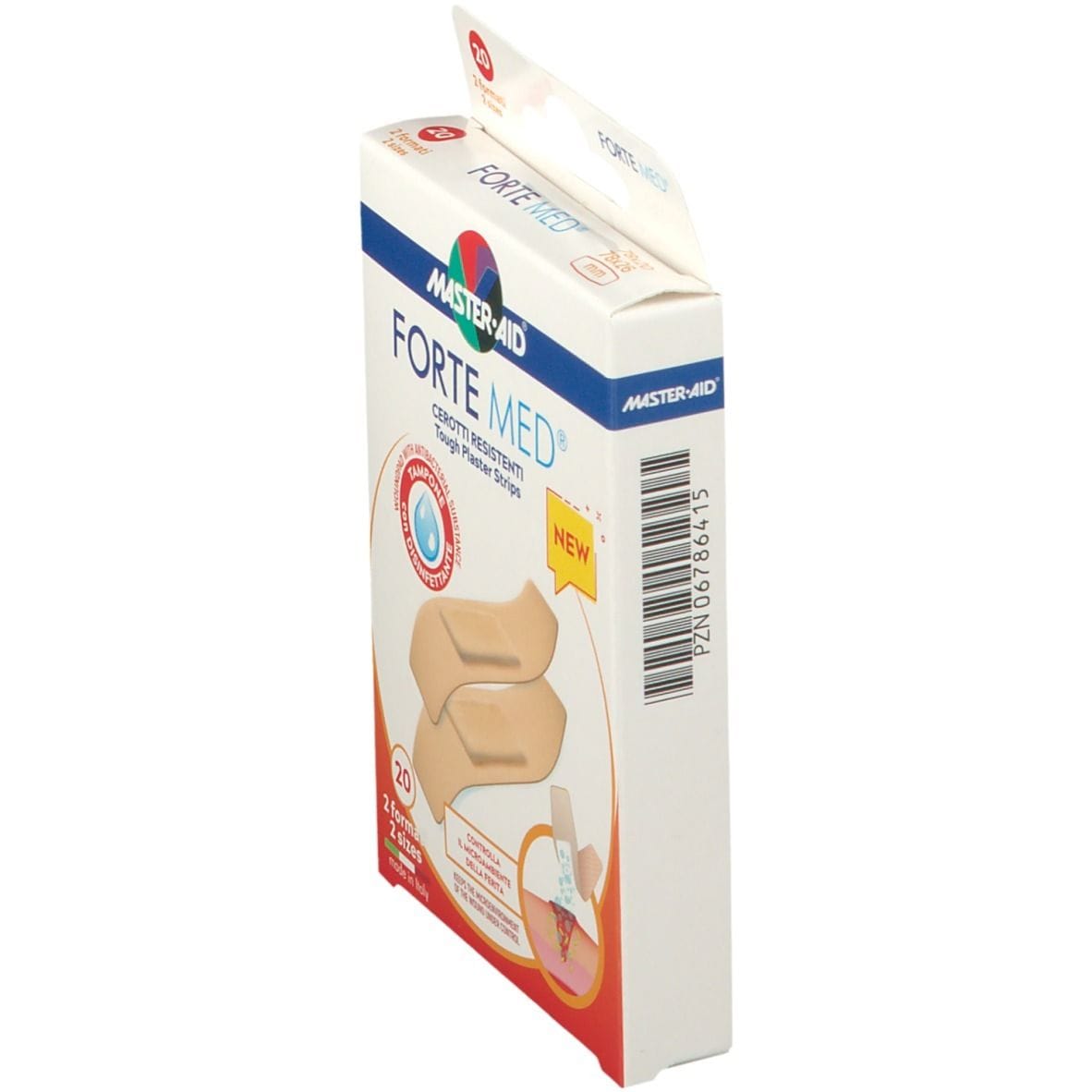 Cerotti Master-Aid Forte Med con clorexidina, 20 pezzi