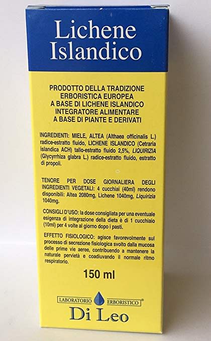 Preparato Lichene Islandico Composto 150 Ml Di Leo