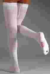 ALBERT ANDRE' ARTICOLO 700 KK6 CALZA AUTOREGGENTE A-G ANTITROMBOSI CON TASSELLO PUNTA APERTA LYCRA MM HG 18-24 COLORE BIANCO TAGLIA L-STANDARD