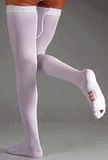 ALBERT ANDRE' ARTICOLO 700 KK6 CALZA AUTOREGGENTE A-G ANTITROMBOSI CON TASSELLO PUNTA APERTA LYCRA MM HG 18-24 COLORE BIANCO TAGLIA M-LUNGO